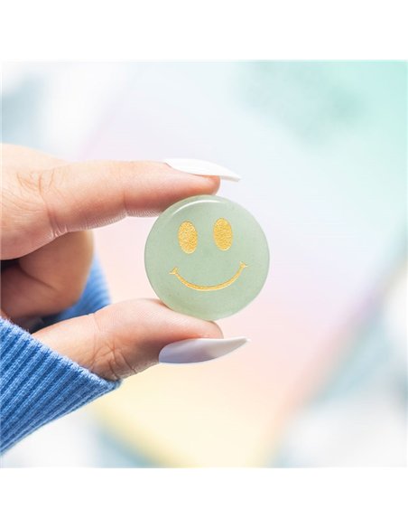 Stay Positive Aventurine Happy Face Crystal MO_17825 - pic 138093 | FastDaddyshop