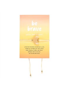 Be Brave Yellow Jade Crystal Moon Bracelet MO_45325
