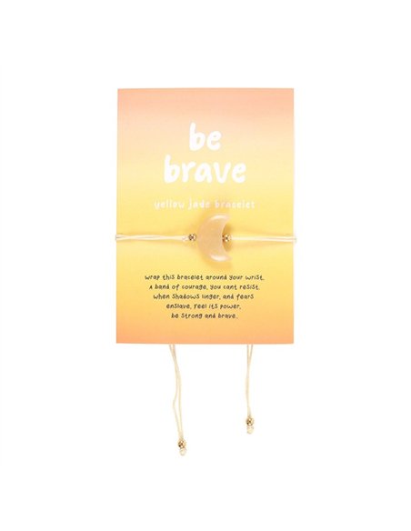 Be Brave Yellow Jade Crystal Moon Bracelet MO_45325 - pic 138111 | FastDaddyshop