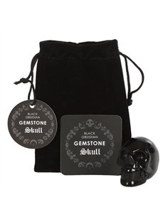 Black Obsidian Crystal Skull MT_15324