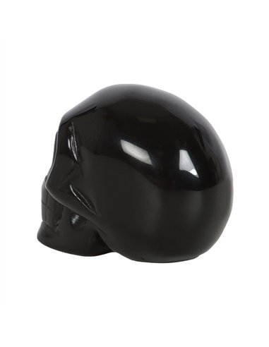 Black Obsidian Crystal Skull MT_15324