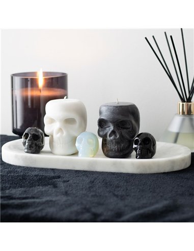 Black Obsidian Crystal Skull MT_15324
