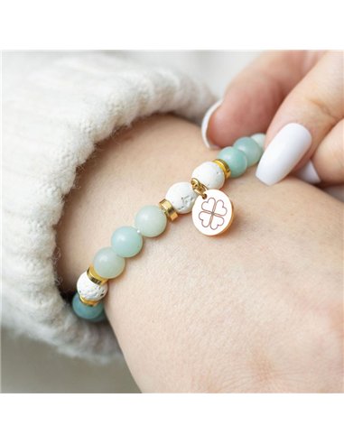 Abundance Amazonite Crystal Essential Oil Bracelet RT_00001