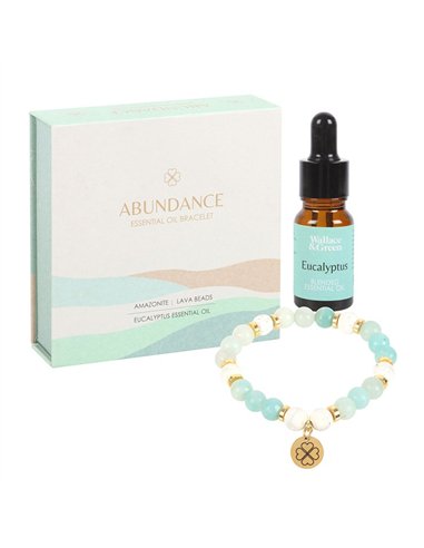 Abundance Amazonite Crystal Essential Oil Bracelet RT_00001
