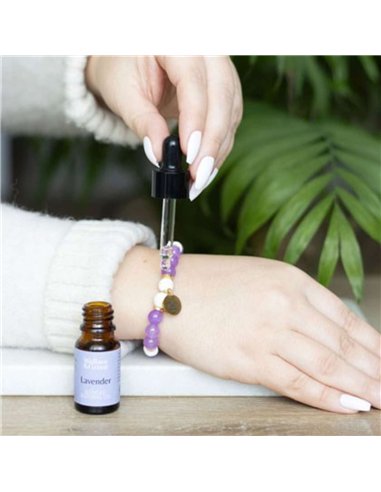 Anti-Anxiety Amethyst Crystal Essential Oil Bracelet RT_00004