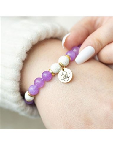 Anti-Anxiety Amethyst Crystal Essential Oil Bracelet RT_00004