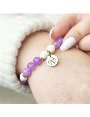 Anti-Anxiety Amethyst Crystal Essential Oil Bracelet RT_00004