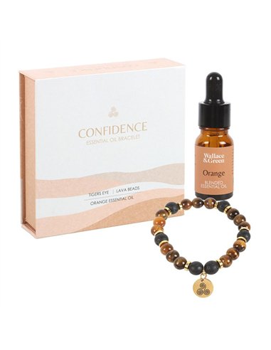 Confidence Tiger's Eye Crystal Essential Oil Bracelet RT_00005