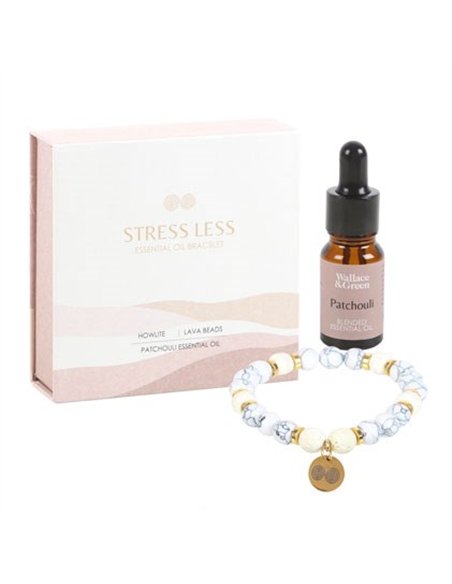Stress Less Howlite Crystal Essential Oil Bracelet RT_00007 - pic 138164 | FastDaddyshop