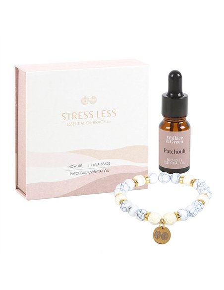 Stress Less Howlite Crystal Essential Oil Bracelet RT_00007 - pic 138168 | FastDaddyshop