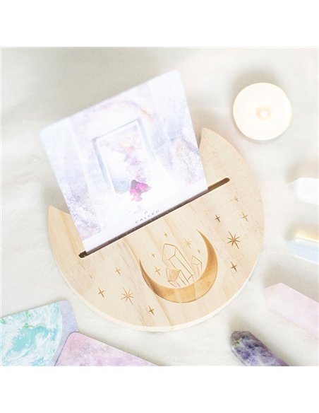 Natural Crystal Crescent Moon Tarot Card Stand TC_86724 - pic 138202 | FastDaddyshop