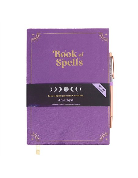 Book of Spells Journal with Amethyst Crystal Pen WA_30025 - pic 138217 | FastDaddyshop