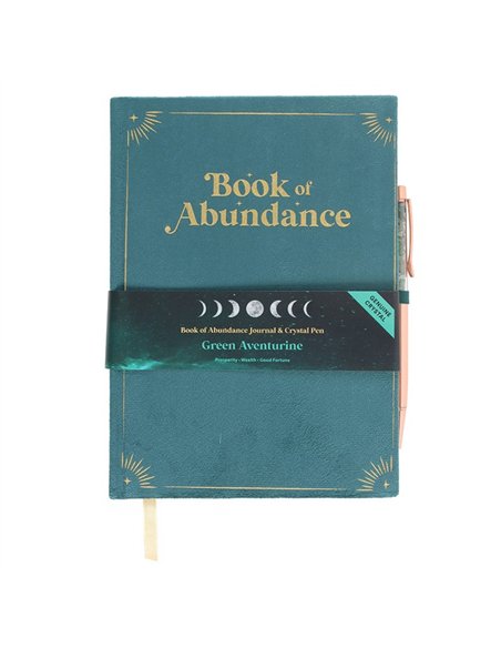 Book of Abundance Journal with Green Aventurine Crystal Pen WA_30125 - pic 138223 | FastDaddyshop