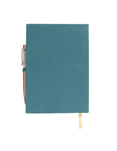 Book of Abundance Journal with Green Aventurine Crystal Pen WA_30125