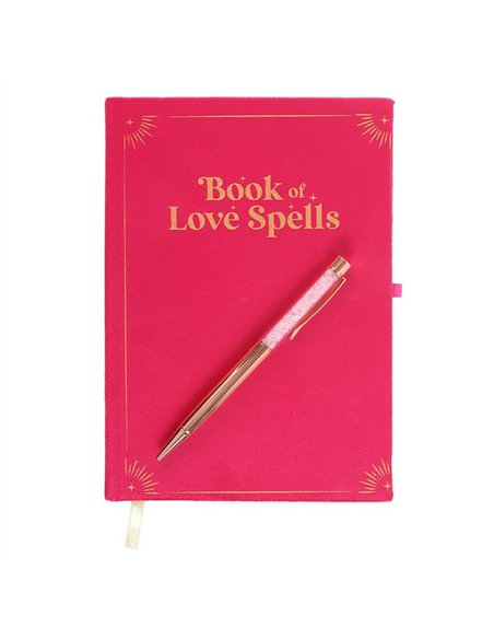 Book of Love Spells Journal with Rose Quartz Crystal Pen WA_30225 - pic 138230 | FastDaddyshop