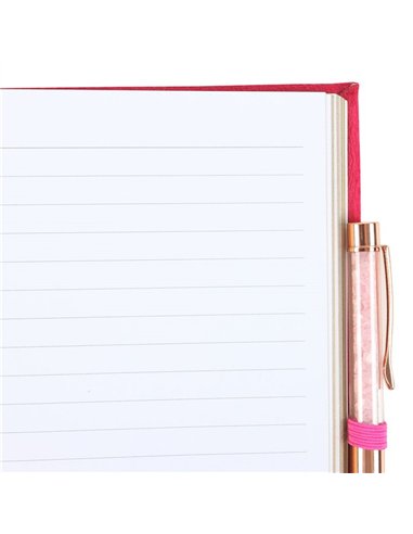 Book of Love Spells Journal with Rose Quartz Crystal Pen WA_30225