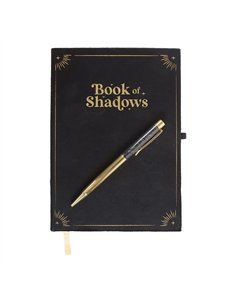 Book of Shadows Journal with Black Obsidian Crystal Pen WA_30325