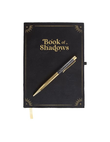 Book of Shadows Journal with Black Obsidian Crystal Pen WA_30325 - pic 138236 | FastDaddyshop