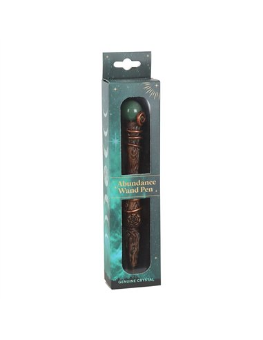 Abundance Green Aventurine Crystal Wand Pen WA_30525