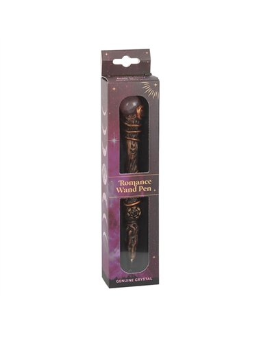 Romance Rose Quartz Crystal Wand Pen WA_30625