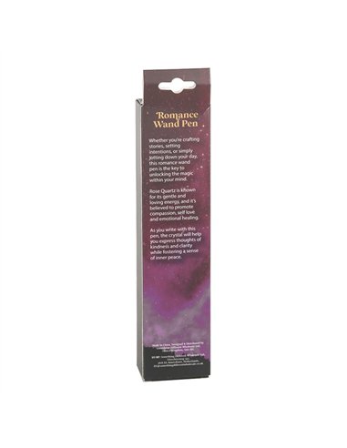 Romance Rose Quartz Crystal Wand Pen WA_30625