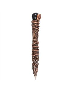 Protection Black Obsidian Crystal Wand Pen WA_30725
