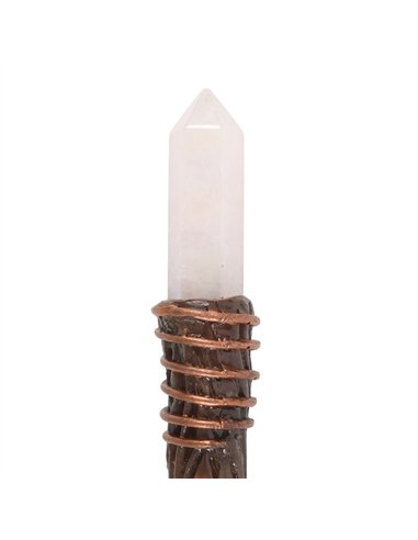 Thin Energy Clearing Aura Quartz Crystal Wand WA_30925