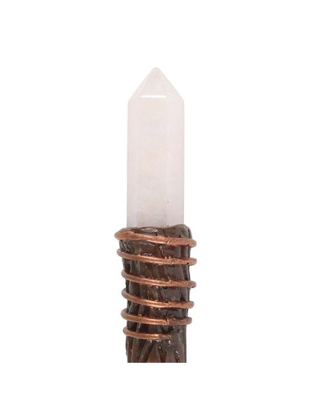 Thin Energy Clearing Aura Quartz Crystal Wand WA_30925 - pic 138262 | FastDaddyshop