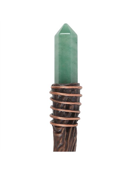Thin Abundance Green Aventurine Crystal Wand WA_31025 - pic 138266 | FastDaddyshop