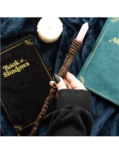 Thin Romance Rose Quartz Crystal Wand WA_31125 2