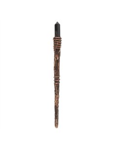 Thin Protection Black Obsidian Crystal Wand WA_31225