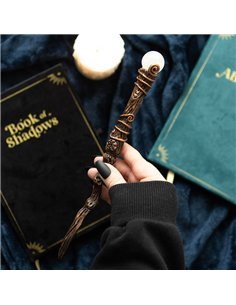 Energy Clearing Aura Quartz Crystal Wand with Pouch WA_31325 2