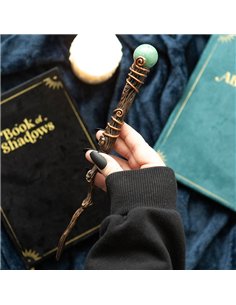 Abundance Green Aventurine Crystal Wand with Pouch WA_31425 2