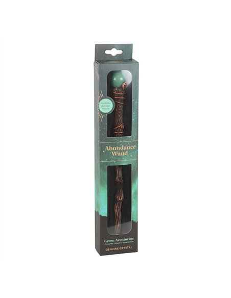 Abundance Green Aventurine Crystal Wand with Pouch WA_31425 - pic 138282 | FastDaddyshop
