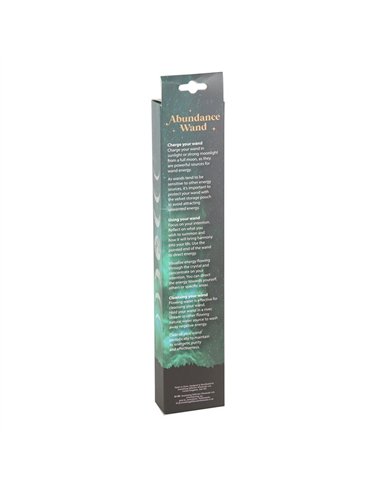 Abundance Green Aventurine Crystal Wand with Pouch WA_31425