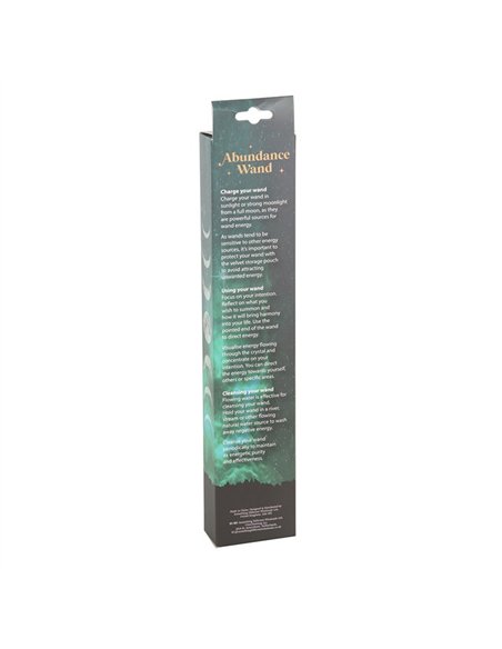 Abundance Green Aventurine Crystal Wand with Pouch WA_31425 - pic 138283 | FastDaddyshop