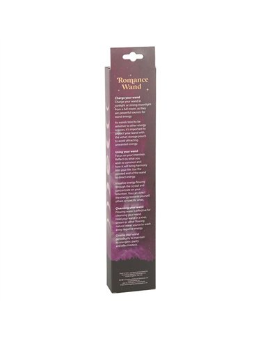 Romance Rose Quartz Crystal Wand with Pouch WA_31525