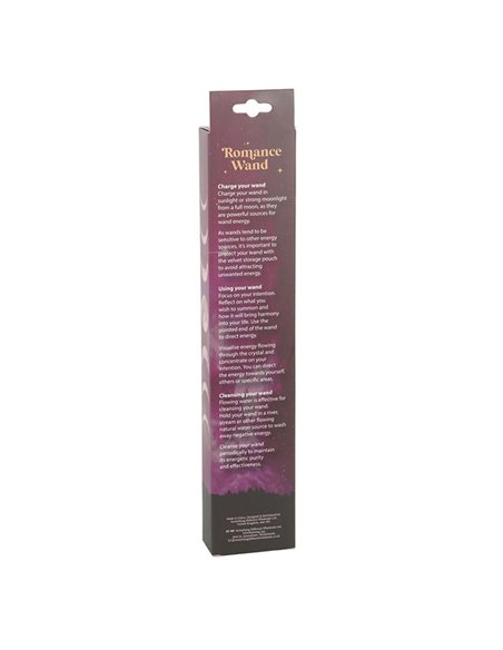 Romance Rose Quartz Crystal Wand with Pouch WA_31525 - pic 138288 | FastDaddyshop