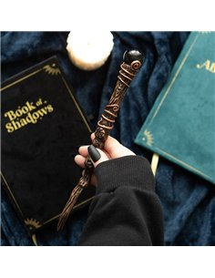Protection Black Obsidian Crystal  Wand with Pouch WA_31625 2
