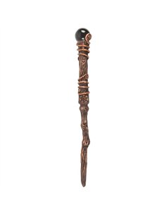 Protection Black Obsidian Crystal  Wand with Pouch WA_31625