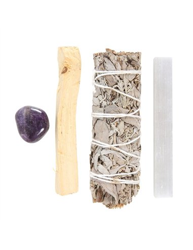 Smudge Kit with Amethyst Crystal WT_67023