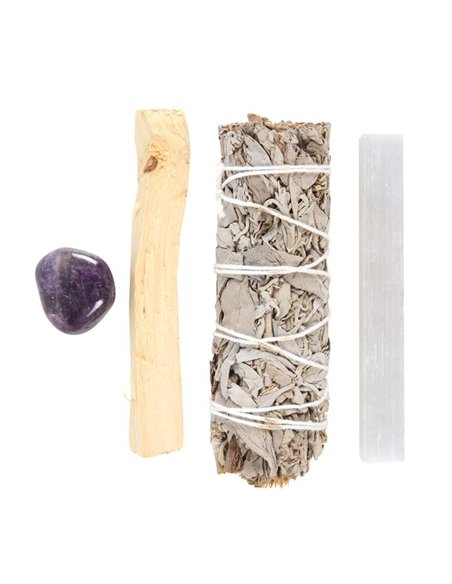 Smudge Kit with Amethyst Crystal WT_67023 - pic 138303 | FastDaddyshop
