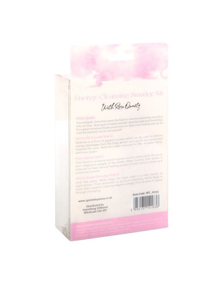 Smudge Kit with Rose Quartz Crystal WT_67123 - pic 138306 | FastDaddyshop