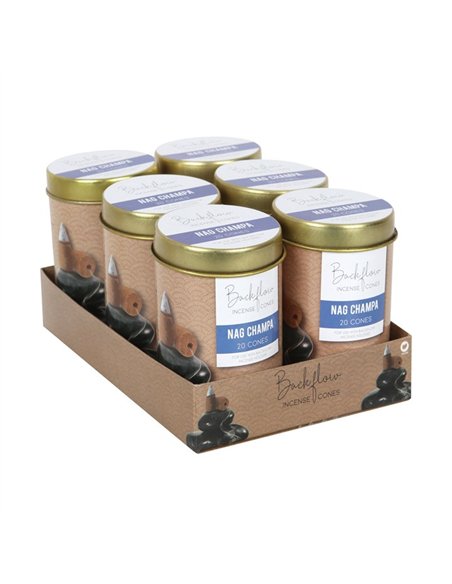 6 Tins of  Elements Nag Champa Jumbo Backflow Cones BC_61422 - pic 138335 | FastDaddyshop