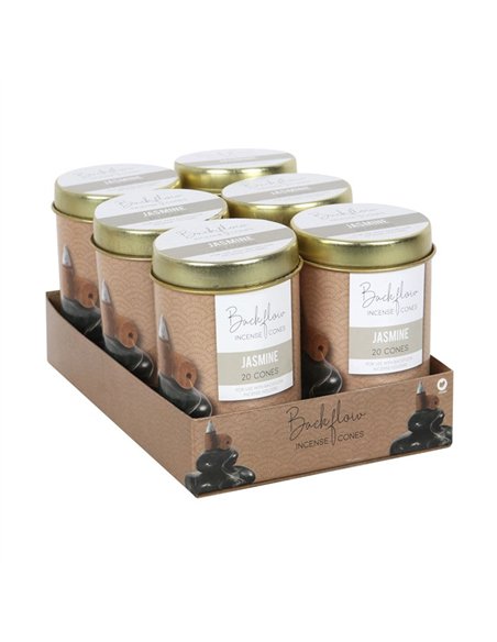 6 Tins of  Elements Jasmine Jumbo Backflow Cones BC_61622 - pic 138345 | FastDaddyshop