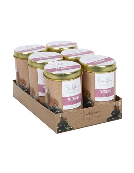 6 Tins of  Elements Patchouli Jumbo Backflow Cones BC_61722 - pic 138350 | FastDaddyshop