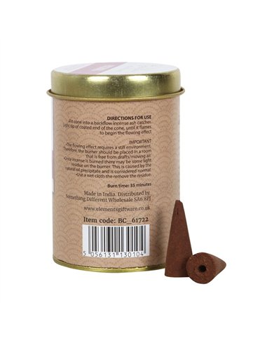 6 Tins of  Elements Patchouli Jumbo Backflow Cones BC_61722