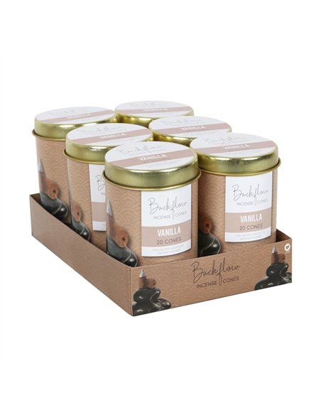 6 Tins of  Elements Vanilla Jumbo Backflow Cones BC_61822 - pic 138355 | FastDaddyshop