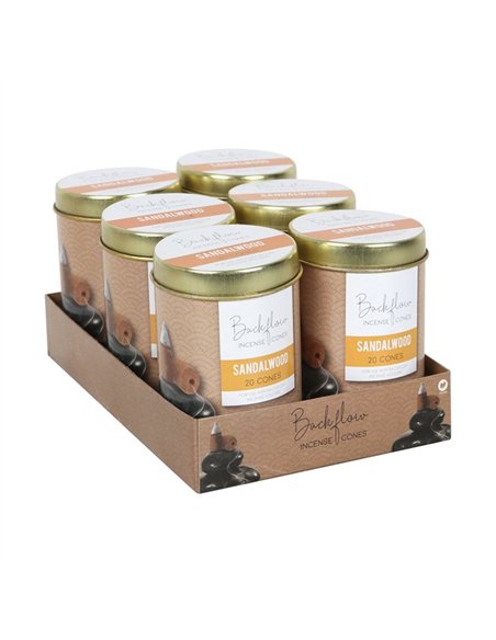 6 Tins of  Elements Sandalwood Jumbo Backflow Cones BC_61922 - pic 138360 | FastDaddyshop