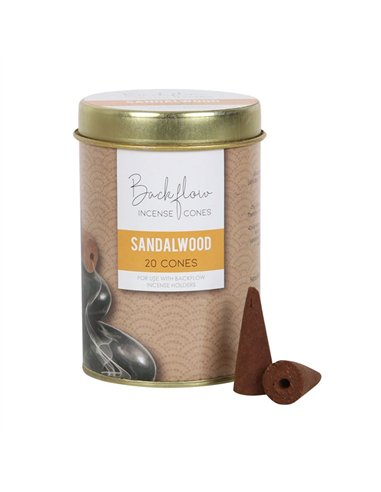 6 Tins of  Elements Sandalwood Jumbo Backflow Cones BC_61922